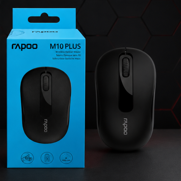 RAPOO M10 PLUS WIRELESS OPTICAL MOUSE | 3 YEARS WARRANTY