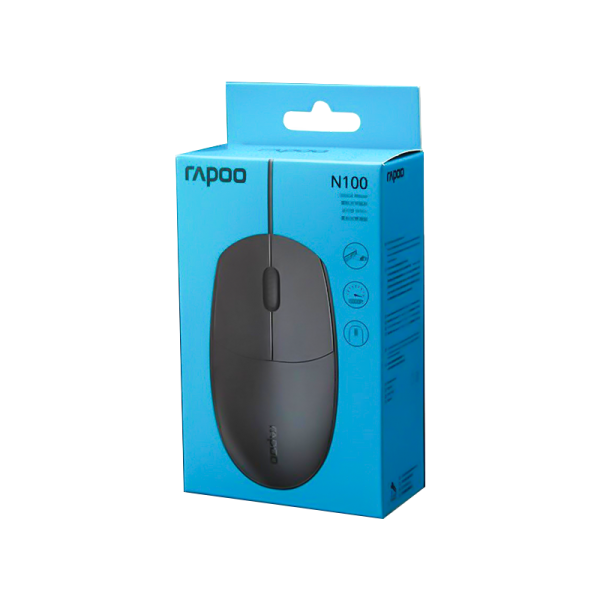 RAPOO N100 OPTICAL MOUSE | 3 YEARS WARRANTY