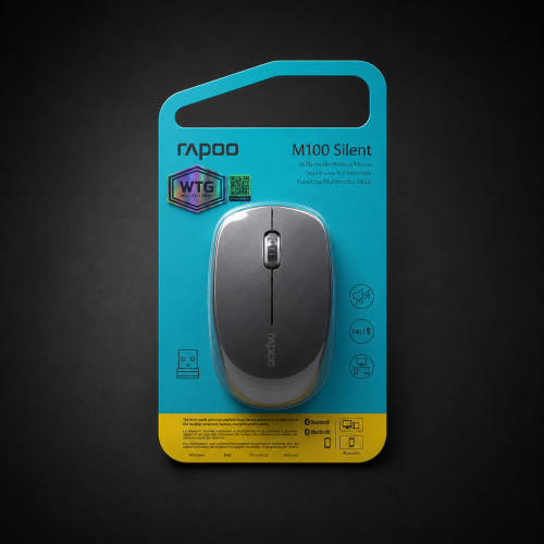 RAPOO M100 | SILENT CLICK | WIRELESS MOUSE | 3 YEARS WARRANTY